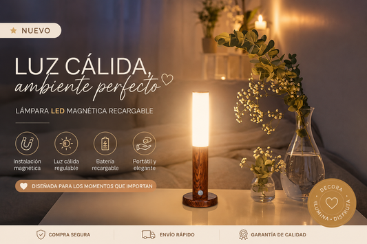 Luz LED Magnética con Sensor de Movimiento